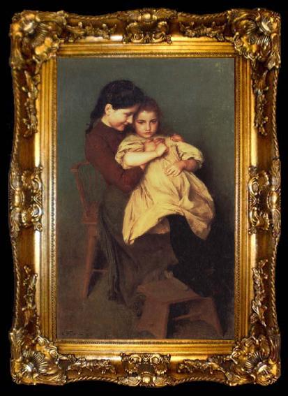 framed  Emile Friant Chagrin d-Enfant, ta009-2